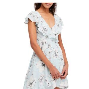 Free People French Quarter Prep Minidress in Mint, size S
